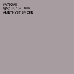 #A79DA0 - Amethyst Smoke Color Image